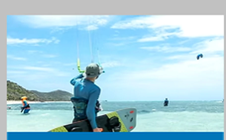 Buổi học kitesurf trên biển